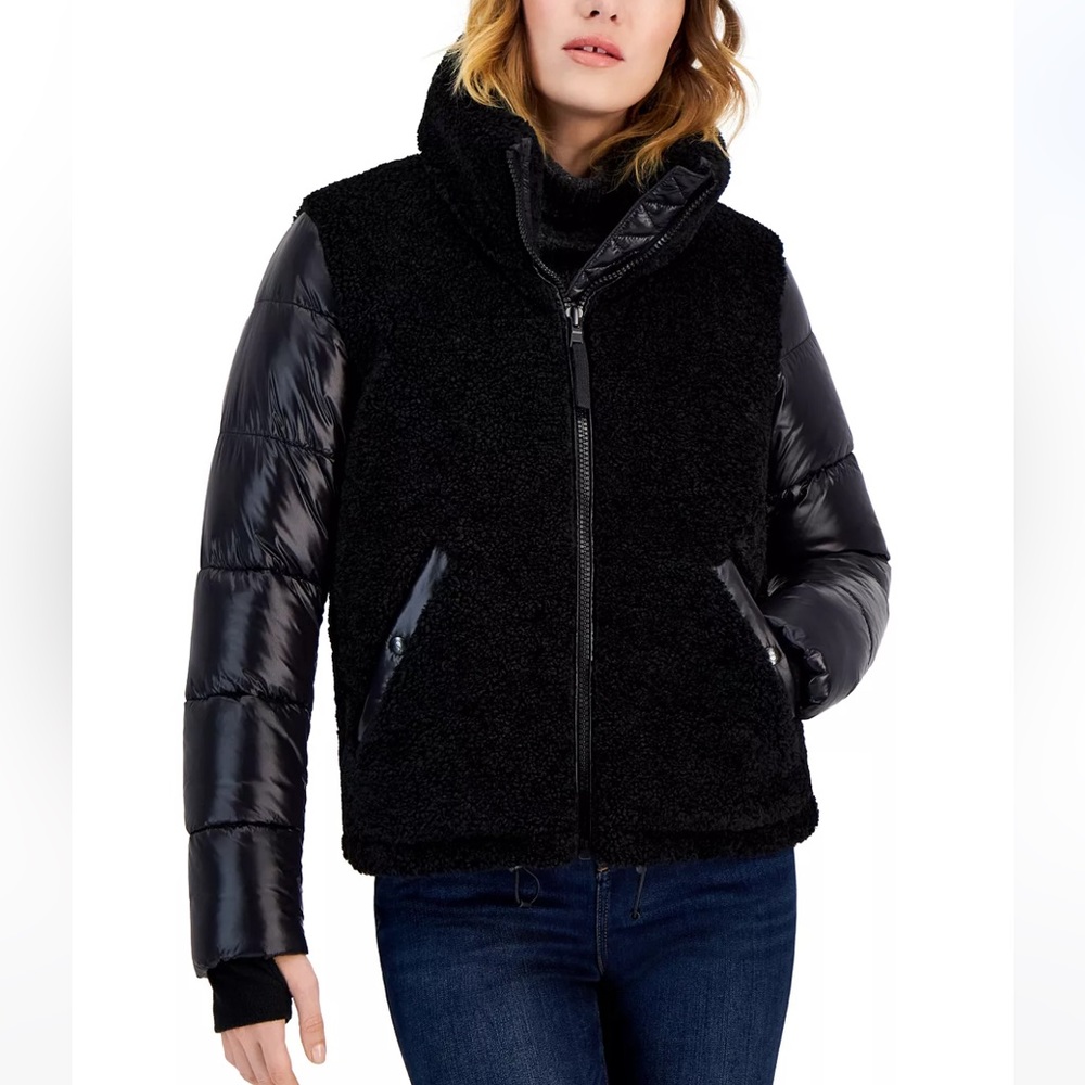 Women’s Westsifes Mixed -Media Puffer Coat Size M. New With Tag.